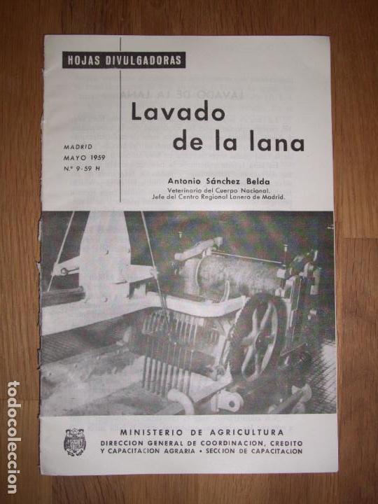 Colecionismo de Revistas e Jornais: S&Aacute;NCHEZ, Antonio. Lavado de la lana (Hojas Divulgadoras ; 1959 ; N&ordm; 9 - 59 H)