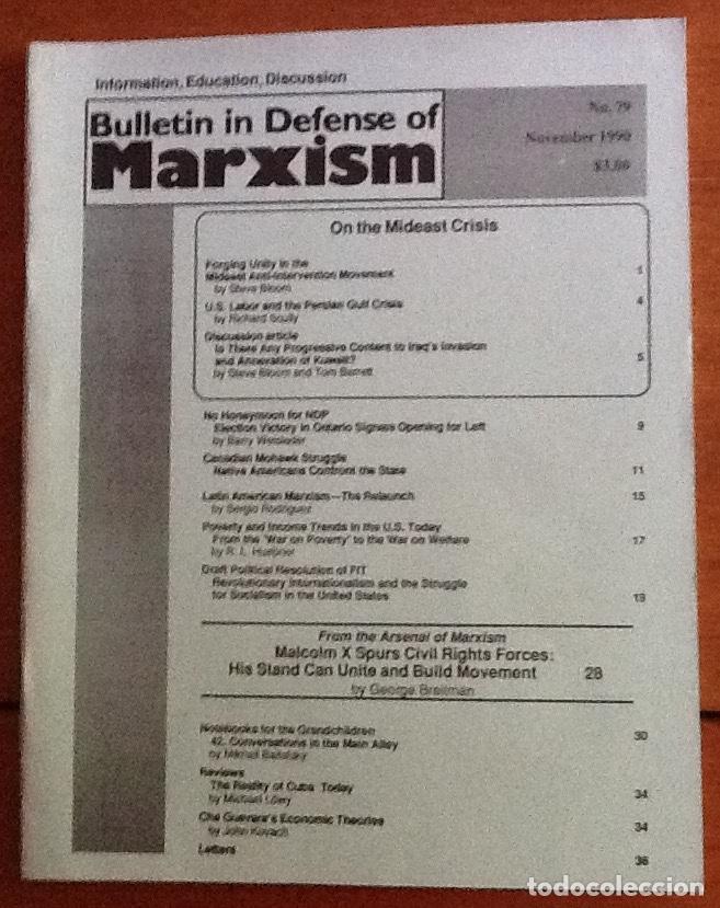 Collection Magazines and Newspapers: Bulletin in defense of Marxism.N&ordm; 79, 1990. Fourth Internacionalist Tendency. Trotskismo USA
