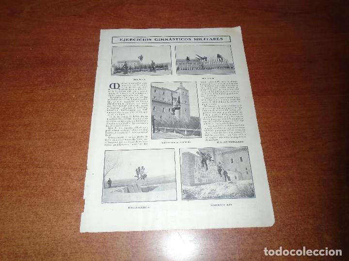 Collectionnisme de Revues et Journaux: RETAL PRENSA 1908 ACADEMIA DE INFANTER&Iacute;A DE TOLEDO. BURGOS JUEGOS FLORALES. BARCELONA DISPENSARIO
