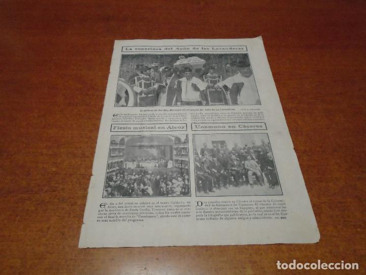 Collectionnisme de Revues et Journaux: RETAL PRENSA 1908 ALCOY (ALICANTE). UNAMUNO EN C&Aacute;CERES. SOR RITA MERCADER. TEATRO.
