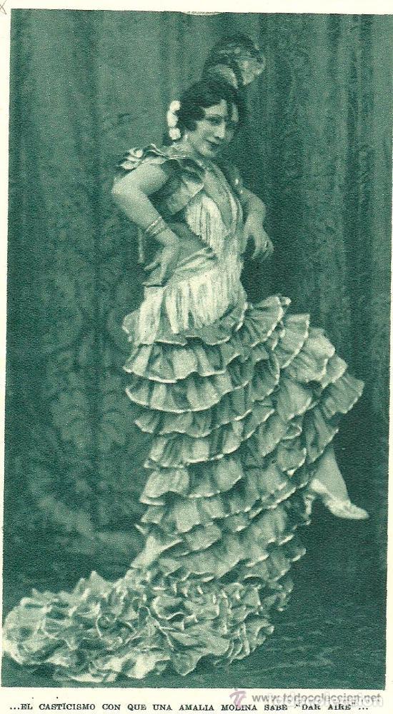 Coleccionismo de revistas y peri&oacute;dicos: La artista Amalia Molina - 1930