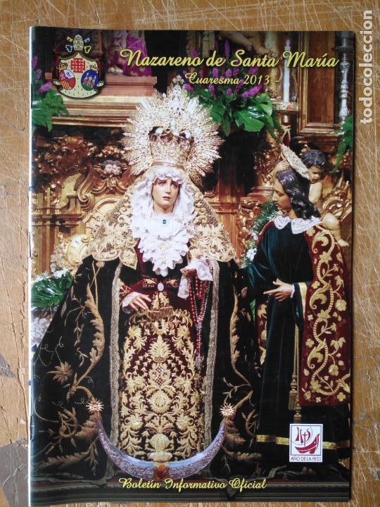 Coleccionismo de Revistas y Peri&oacute;dicos: ANTIGUO BOLETIN REVISTA COFRADE , SEMANA SANTA CADIZ CRISTO NAZARENO DE SANTA MARIA