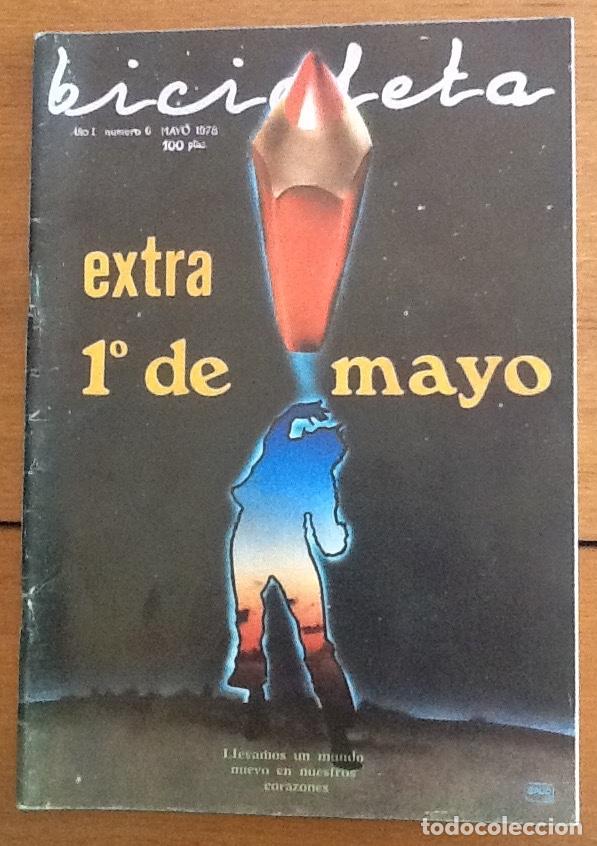 Coleccionismo de revistas y peri&oacute;dicos: Revista bicicleta, n&ordm; 6, 1978. Revista de comunicaciones libertarias. Extra 1 de mayo. Anarquismo