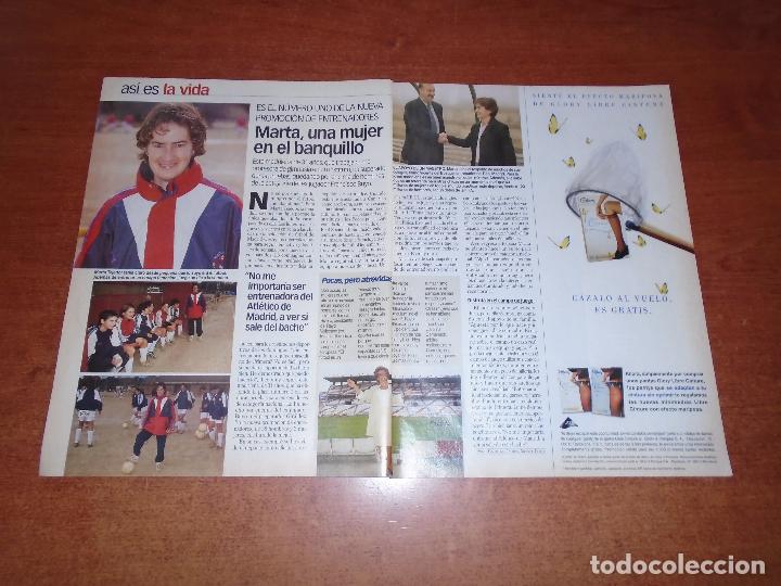 Coleccionismo de Revistas y Peri&oacute;dicos: RETAL PRENSA 2000: MARTA TEJEDOR ENTRENADORA DE FUTBOL. ROC&Iacute;O JURADO.