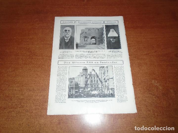 Collectionnisme de Revues et Journaux: RETAL PRENSA DE 1908 SANTANDER BOMBEROS. MALLORCA PT&ordf; DE BENALCAFOR. ANTONIO MAURA. HEROINA ZARAGOZA