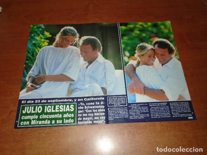 Coleccionismo de Revistas y Peri&oacute;dicos: RETAL PRENSA 1993 JULIO IGLESIAS Y MIRANDA