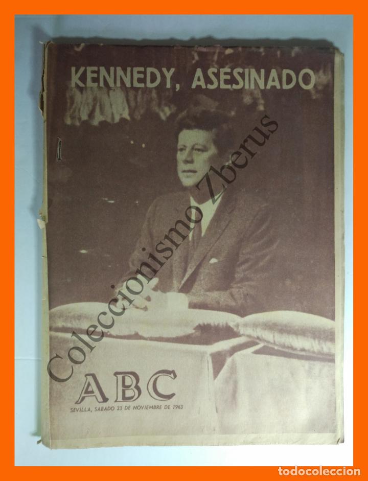 Coleccionismo de Revistas y Peri&oacute;dicos: ABC Sabado 23 Noviembre 1963 (Edici&oacute;n de Sevilla) - Kennedy Asesinado