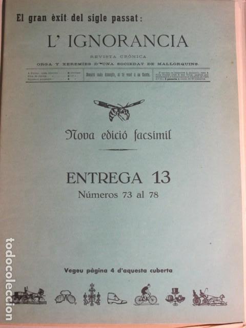 Collection Magazines and Newspapers: L'ignor&agrave;ncia. Revista de Palma de Mallorca. de 1891. Nova edici&oacute; facs&iacute;mil. Tom I. Entrega 13 y 14