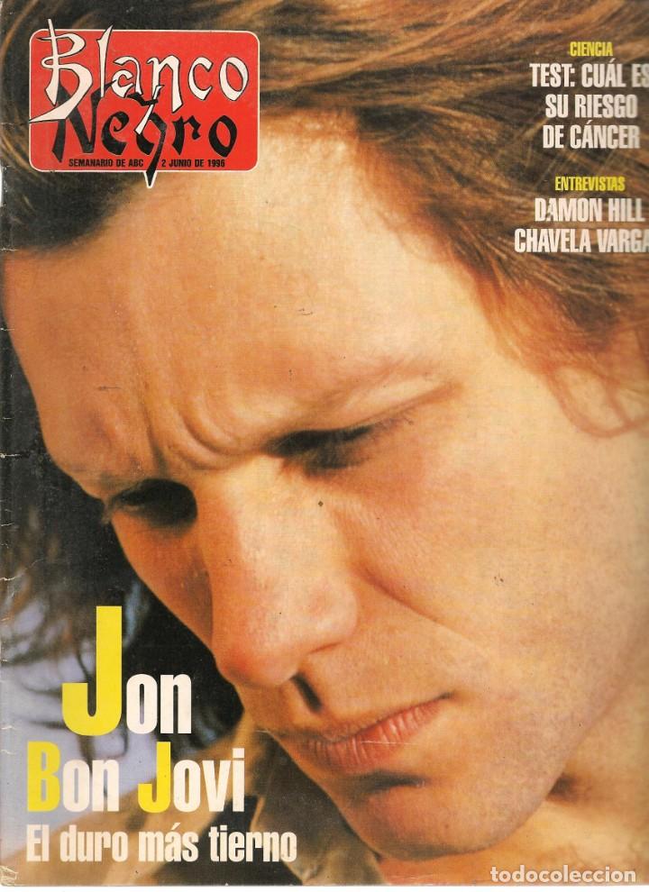 Coleccionismo de revistas y peri&oacute;dicos: BLANCO Y NEGRO. N&ordm; 4014. JON BON JOVI. 2 JUNIO 1996. (RF.MA) B/2