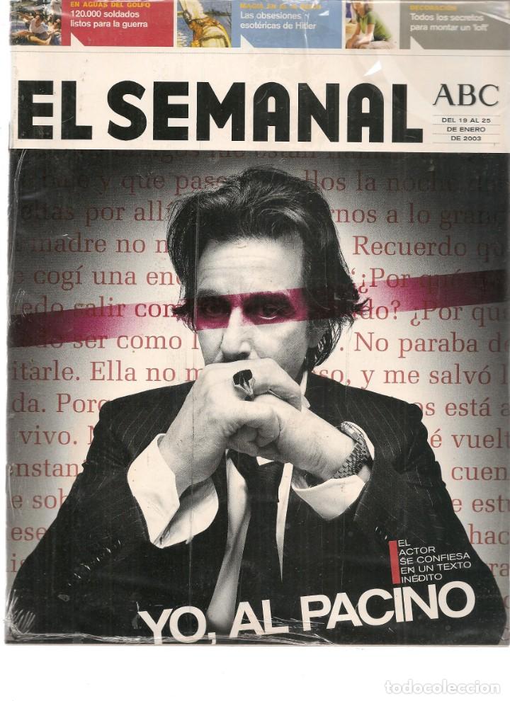Coleccionismo de Revistas y Peri&oacute;dicos: EL SEMANAL ABC. N&ordm; 795. YO, AL PACINO. 25 ENERO 2003.(RF.MA) B/2