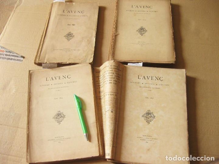 Coleccionismo de Revistas y Peri&oacute;dicos: Colecci&oacute;n de Revistas L'Aven&ccedil;. Barcelona 1890, 1891, 1892 y 1893.