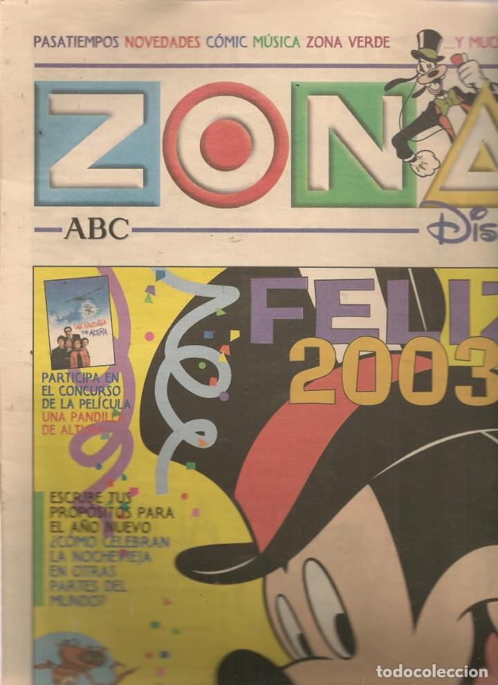 Coleccionismo de Revistas y Peri&oacute;dicos: ZONA ABC DISNEY. N&ordm; 45. FELIZ 2003. 29 DICIEMBRE 2002. (RF.MA) B/2