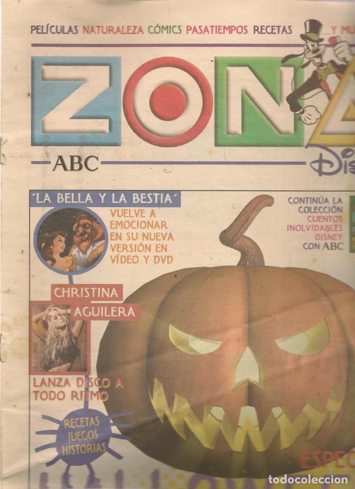 Coleccionismo de Revistas y Peri&oacute;dicos: ZONA ABC DISNEY. N&ordm; 36. CHISTINA AGUILERA. 27 DICIEMBRE 2002. (RF.MA) B/2