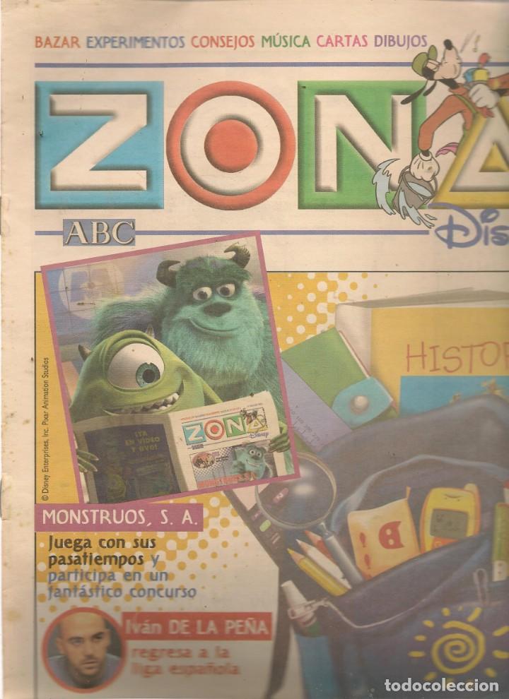 Coleccionismo de Revistas y Peri&oacute;dicos: ZONA ABC DISNEY. N&ordm; 30. IV&Aacute;N DE LA PE&Ntilde;A.  15 SEPTIEMBRE 2002. (RF.MA) B/2