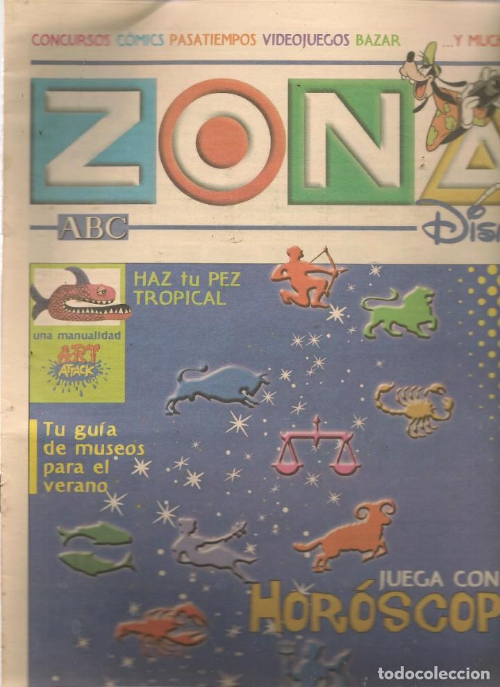Coleccionismo de Revistas y Peri&oacute;dicos: ZONA ABC DISNEY. N&ordm; 22. JUEGA CON EL HOROSCOPO. 21 JULIO 2002. (RF.MA) B/2