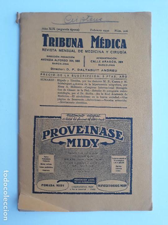 Collection Magazines and Newspapers: REVISTA MEDICA TRIBUNA MEDICA. FEBRERO 1930. NUMERO 206