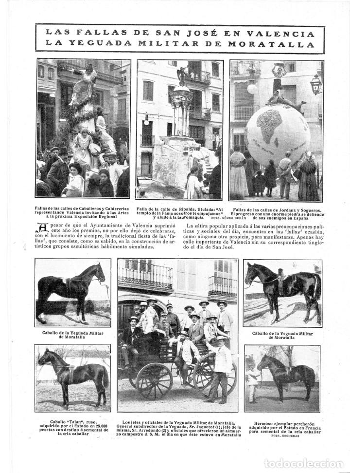 Collezionismo di Riviste e Giornali: 1909 HOJA REVISTA C&Oacute;RDOBA YEGUADA MILITAR DE MORATALLA CABALLOS SEMENTALES COCHE PERCHER&Oacute;N