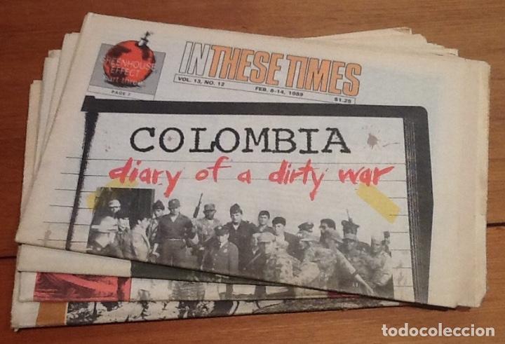 Collezionismo di Riviste e Giornali: In these times, volume 13, no 12, 33, 34, 36. 1989. Izquierda socialista USA, Chicago