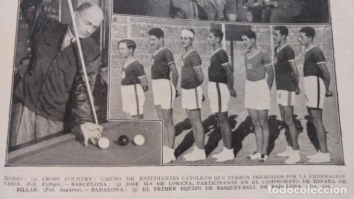 Collezionismo di Riviste e Giornali: EL PRIMER EQUIPO DE BASQUET-BALL DE BADALONA BASKET BALONCESTO HOJA A&Ntilde;O 1933