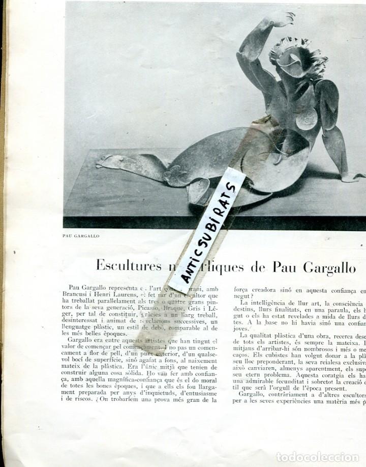 Coleccionismo de Revistas y Peri&oacute;dicos: REVISTA A&Ntilde;O 1929 MOMPOU DAUMIER ESCULTURA DE HIERRO DE PABLO GARGALLO FRANCISCO GIMENO BARRADAS