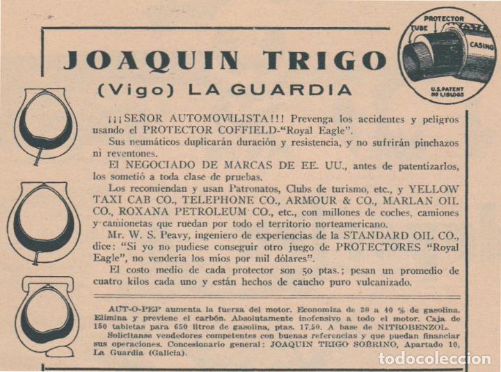 Collection Magazines and Newspapers: * VIGO, La Guardia * Publicidad Joaqu&iacute;n Trigo - 1933
