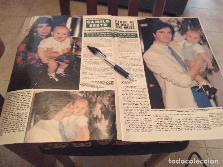 Coleccionismo de revistas y peri&oacute;dicos: RECORTE REVISTA 1984 CAMILO SESTO 7 PAGINAS PADRE DE UN NI&Ntilde;O DE SEIS MESES