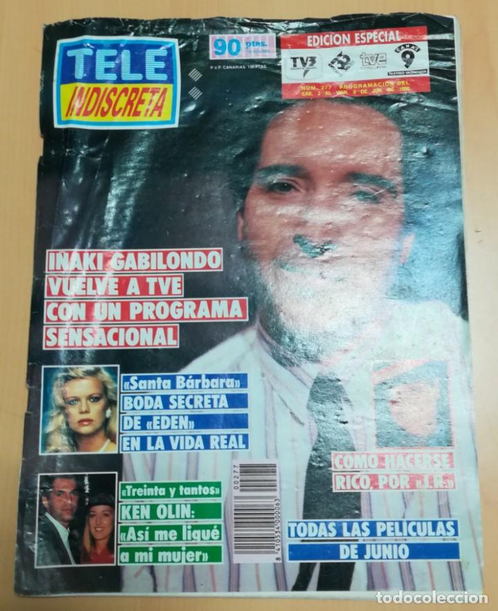 Coleccionismo de revistas y peri&oacute;dicos: REVISTA TELE INDISCRETA N&ordm; 277 MARCY WALKER - LARRY HAGMAN -ROBIN WRIGHT