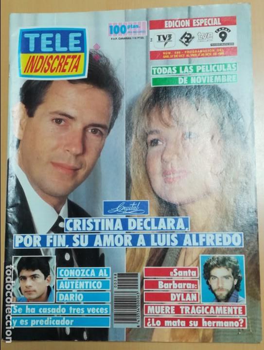 Coleccionismo de Revistas y Peri&oacute;dicos: REVISTA TELE INDISCRETA N&ordm; 298 FALCON CREST - CRISTAL - SANTA B&Aacute;RBARA