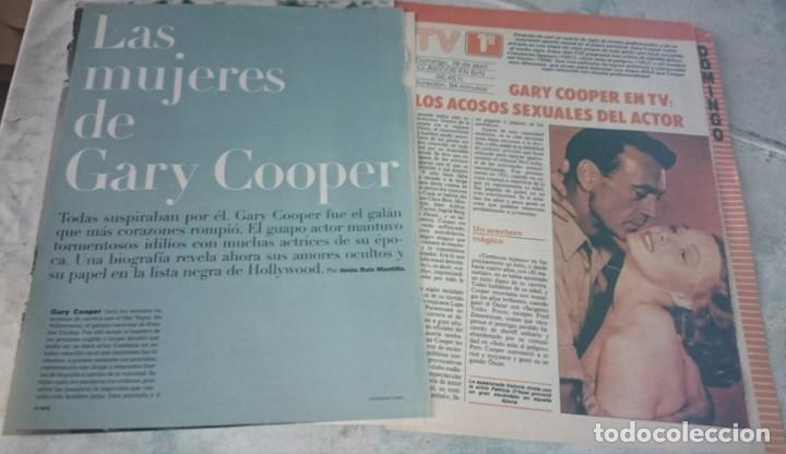 Coleccionismo de Revistas y Peri&oacute;dicos: Gary Cooper: Las mujeres de Gary Cooper + Los acosos sexuales del actor (EPS 2001, TI 1990)