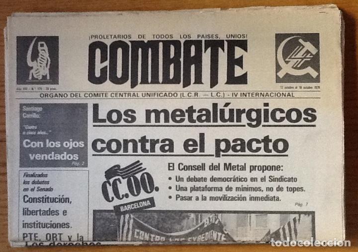 Colecionismo de Revistas e Jornais: Combate 125, octubre 1978. &Oacute;rgano del comit&eacute; central LCR unificada con LC. Trotskismo