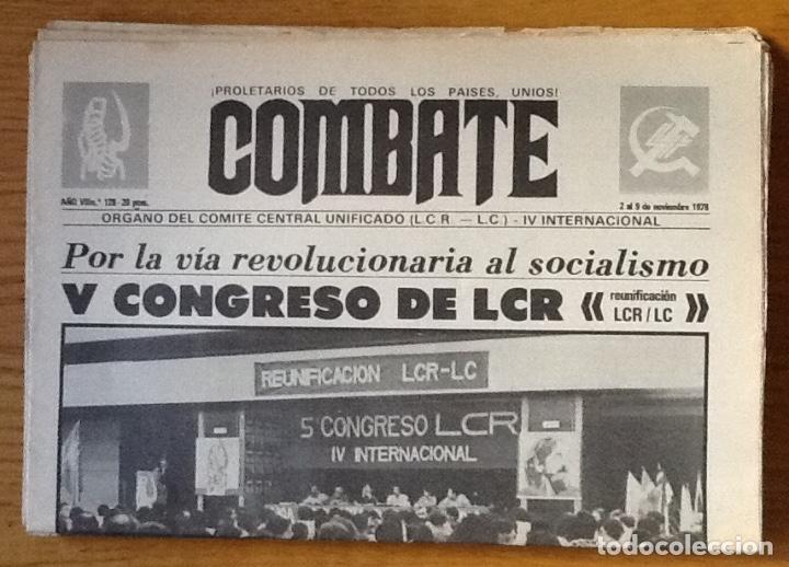 Colecionismo de Revistas e Jornais: Combate 128, noviembre 1978. &Oacute;rgano del comit&eacute; central LCR unificada con LC. Trotskismo