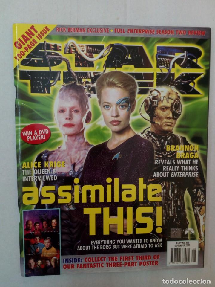 Coleccionismo de revistas y peri&oacute;dicos: STAR TREK n&ordm; 108. SEPTEMBER 2003. GIANT 100 PAGES ISSUE