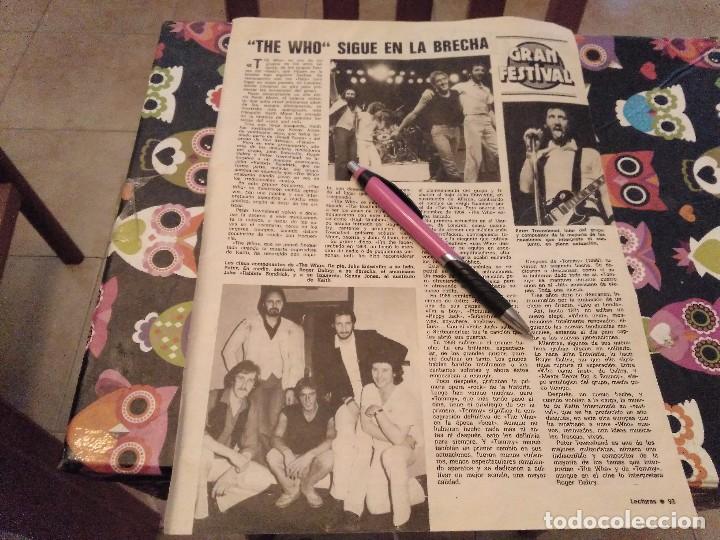 Coleccionismo de Revistas y Peri&oacute;dicos: RECORTE REVISTA A&Ntilde;O 1979 GRUPO MUSICAL THE WHO