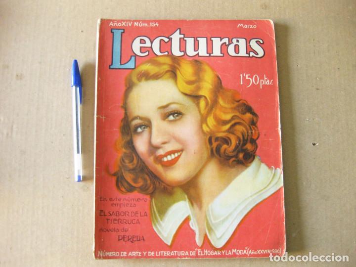 Collezionismo di Riviste e Giornali: Revista Lecturas. A&ntilde;o XIV. N&uacute;m. 154. Marzo 1934.