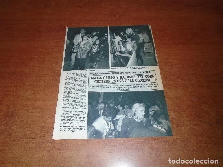 Coleccionismo de revistas y peri&oacute;dicos: RETAL PRENSA 1988: B&Aacute;RBARA REY - &Aacute;NGEL CRISTO