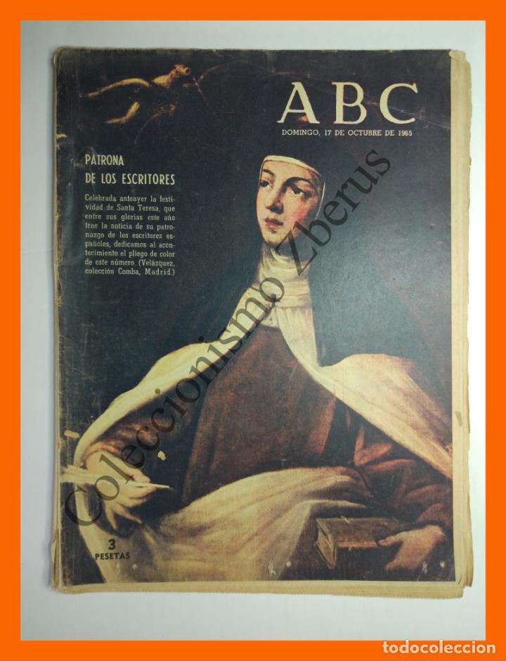 Collezionismo di Riviste e Giornali: ABC 17 Octubre 1965 - Santa Teresa patrona de los escritores; Santuario Virgen Cabeza Andujar