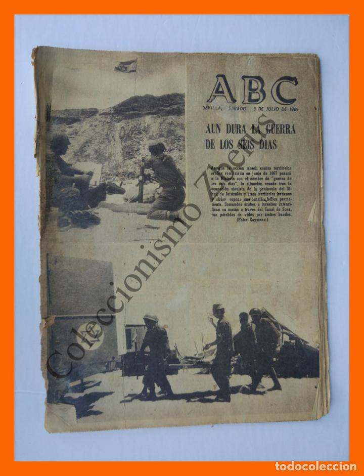 Coleccionismo de Revistas y Peri&oacute;dicos: ABC 5 Julio 1959 - Guerra de los Seis d&iacute;as; Bu&ntilde;olada Cruz Roja; Carlos Gardel