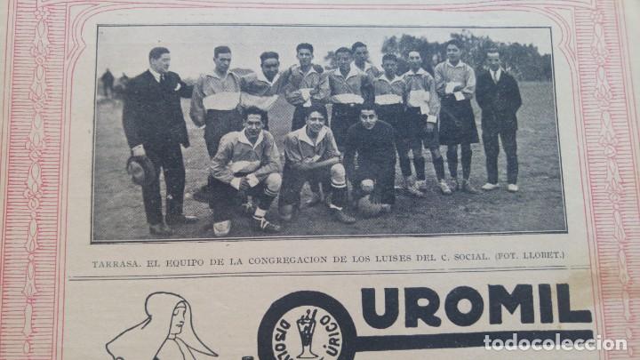 Colecionismo de Revistas e Jornais: TERRASSAEL EQUIPO DE FUTBOL DE LA CONGRECACION DE LOS LUISES DEL CENTRO SOCIAL HOJA A&Ntilde;O 1924