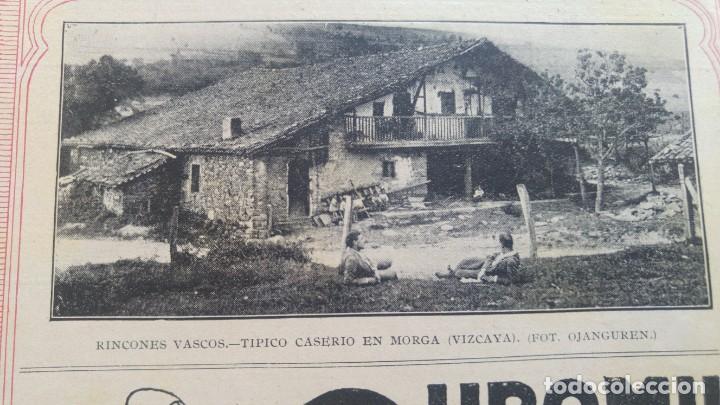 Collection Magazines and Newspapers: TIPICO CASERIO EN MORGA VIZCAYA.RINCONES VASCOS HOJA REVISTA A&Ntilde;O 1924