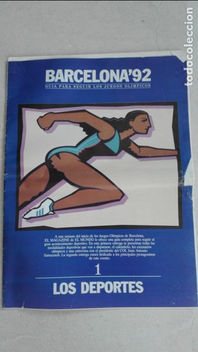Coleccionismo de revistas y peri&oacute;dicos: BARCELONA 92 GUIA PARA SEGUIR LOS JUEGOS OLIMPICOS