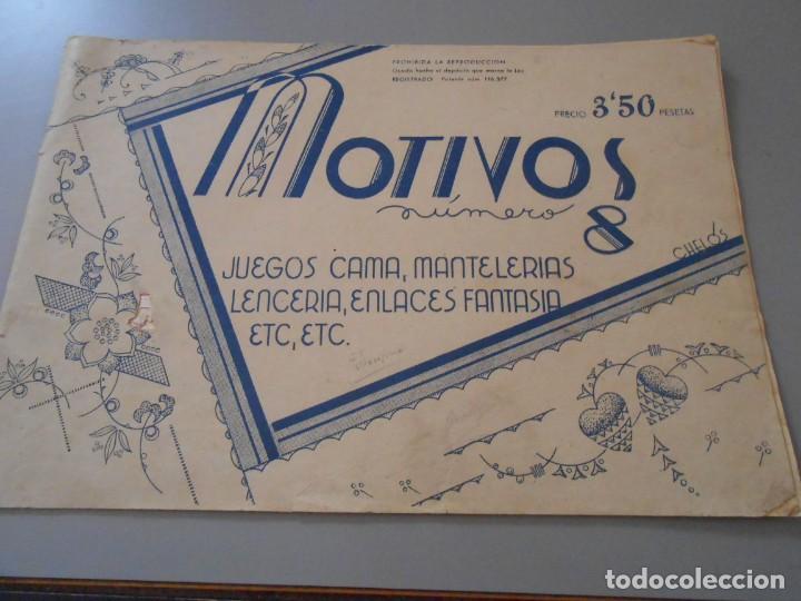 Coleccionismo de Revistas y Peri&oacute;dicos: MOTIVOS n&ordm; 8 -Juegos cama,Mantelerias ,Lenceria Enlaces Fantasia etc
