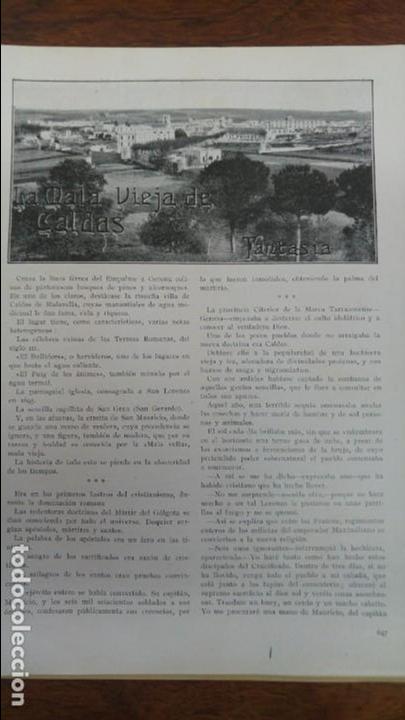 Sammeln von Zeitschriften und Zeitungen: CALDAS DE MALAVELLA CALDES .FANTASIA : LA MALA VIEJA DE CALDAS REVISTA A&Ntilde;O 1924