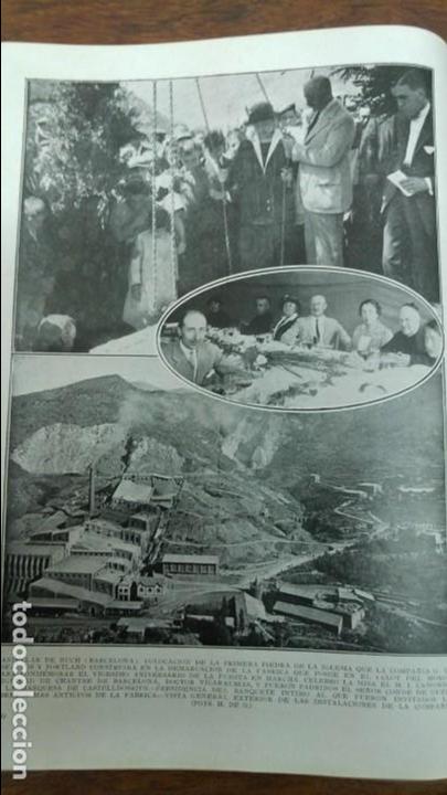 Collection Magazines and Newspapers: CASTELLAR DE NUCH TOLOSA DESCARRILAMIENTO TREN BEATA MARIANA DE JESUS LLIVIA CASTILLO REVISTA 1924