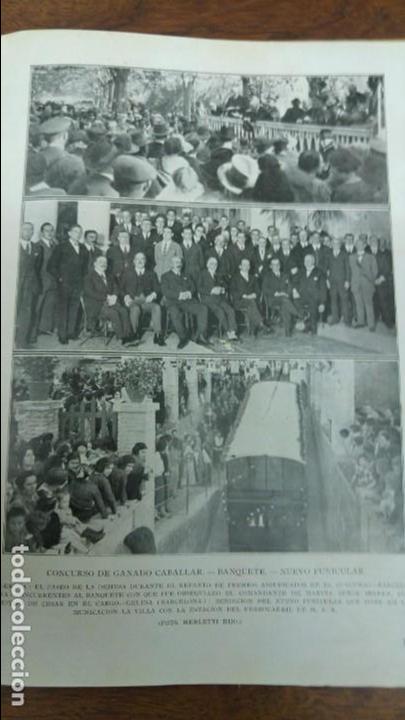 Sammeln von Zeitschriften und Zeitungen: CONCURSO DE GANADO CABALLAR GERONA NUEVO FUNICULAR BARCELONA HOJA .REVISTA A&Ntilde;O 1924
