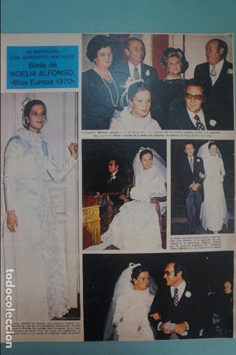 Coleccionismo de Revistas y Peri&oacute;dicos: RECORTE REPORTAJE CLIPPING DE NOELIA ALFONSO MISS EUROPA 1970 REVISTA SEMANA N&ordm; 1666 PAG 11-15 L55