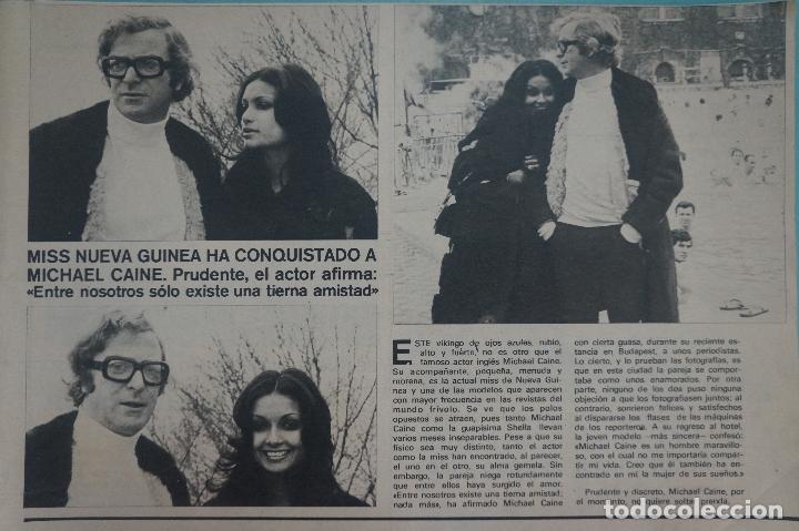 Coleccionismo de Revistas y Peri&oacute;dicos: RECORTE REPORTAJE CLIPPING DE MICHAEL CAINE REVISTA SEMANA N&ordm; 1680 PAG 11 L55