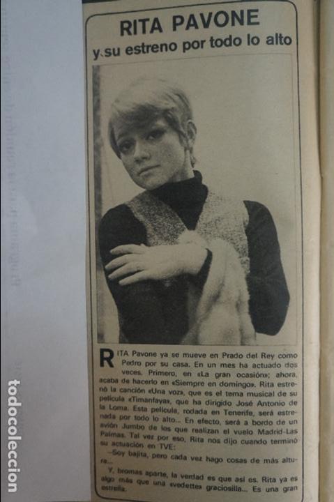 Coleccionismo de Revistas y Peri&oacute;dicos: RECORTE REPORTAJE CLIPPING DE RITA PAVONE REVISTA SEMANA N&ordm; 1680 PAG 24 L55