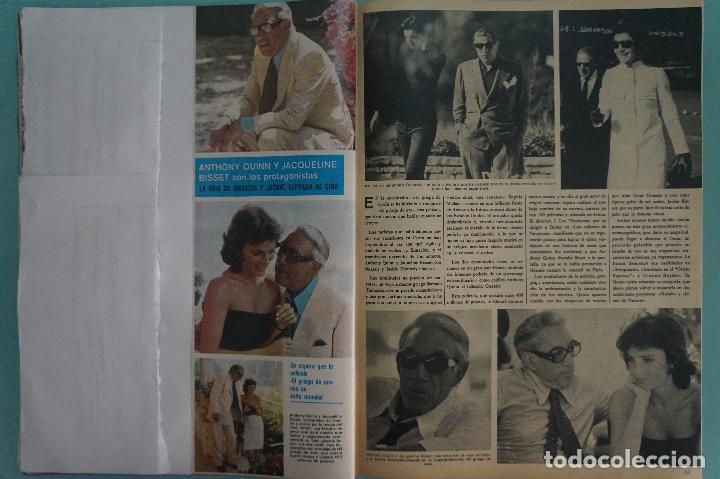 Coleccionismo de Revistas y Peri&oacute;dicos: RECORTE REPORTAJE CLIPPING DE ANTHONY QUINN Y JACQUELINE BISSET REVISTA SEMANA N&ordm; 1951 PAG 66-67