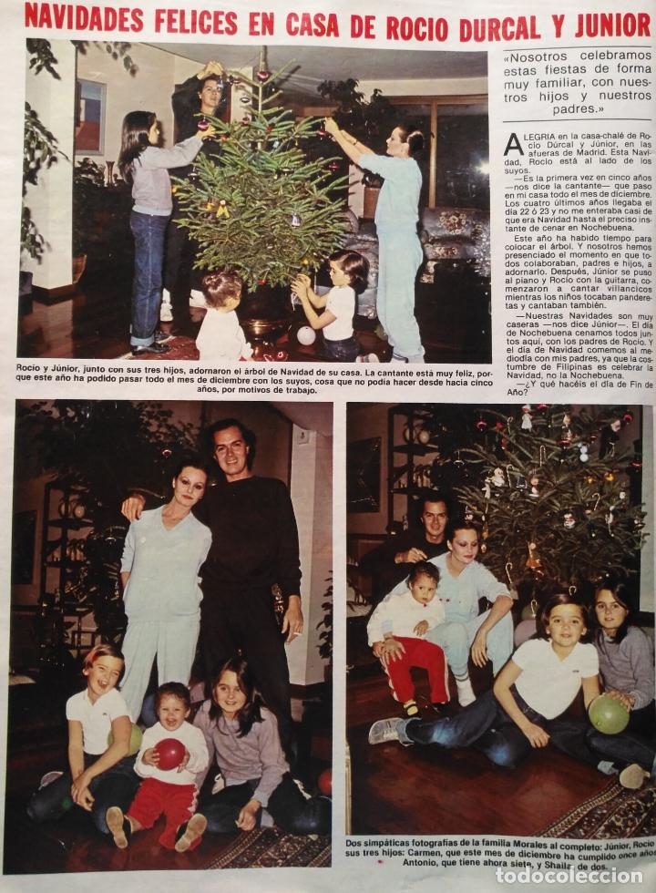 Coleccionismo de Revistas y Peri&oacute;dicos: 2 hoja revista a&ntilde;os 80 rocio durcal