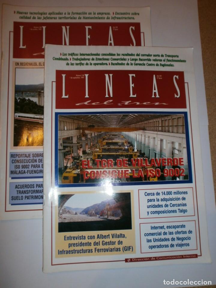 Collezionismo di Riviste e Giornali: REVISTAS LINEAS DEL TREN N&ordm; 158 Y 160